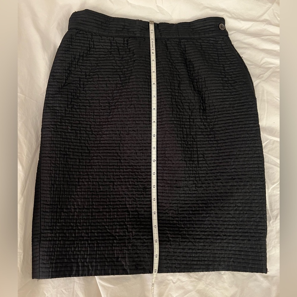 Vintage Gianfranco Ferre for Bergdorf Goodman Custom Silk Quilted Pencil Skirt - Picture 13 of 14